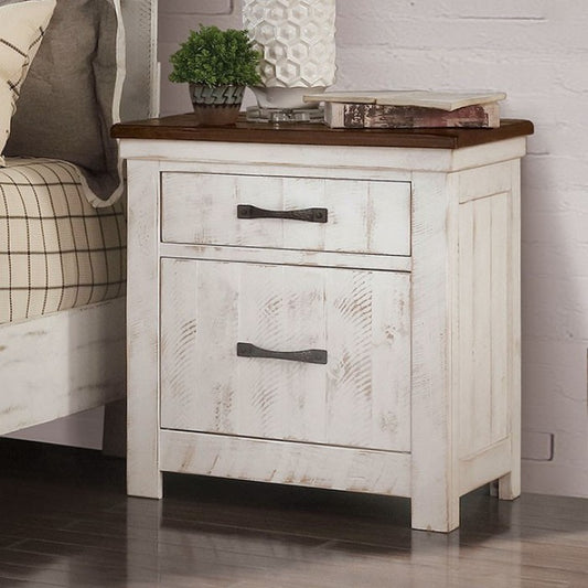 Alyson Transitional Solid Wood Arched Nightstand