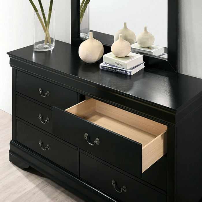 Louis Philippe Transitional Solid Wood Dresser