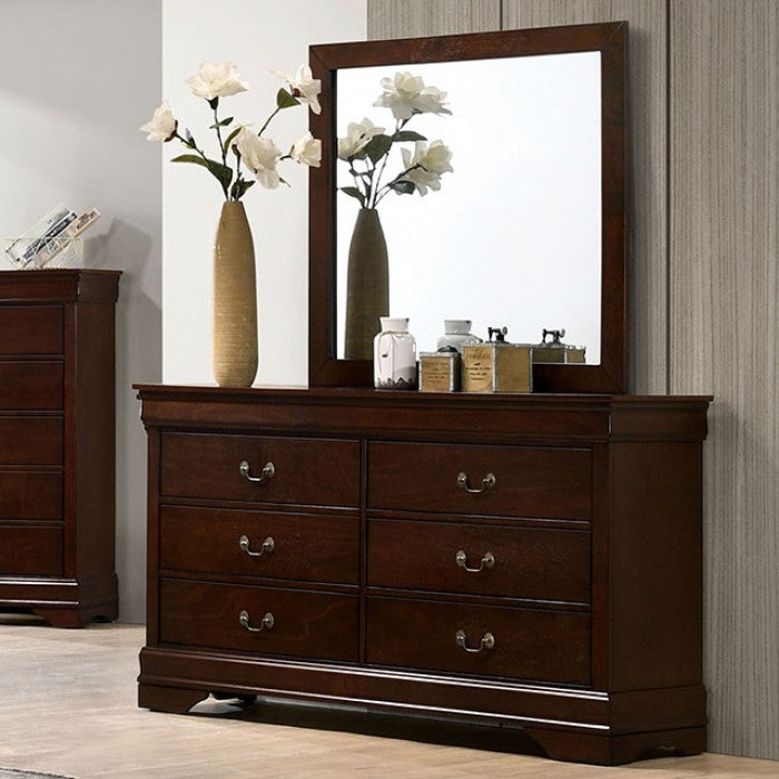 Louis Philippe Transitional Solid Wood Dresser