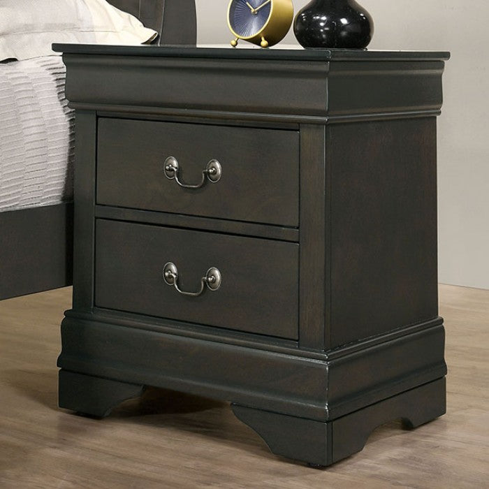 Louis Philippe Transitional Solid Wood Nightstand
