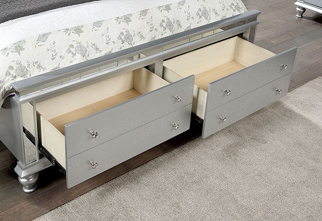 Bellinzona Contemporary Letherette Solid Wood Bed