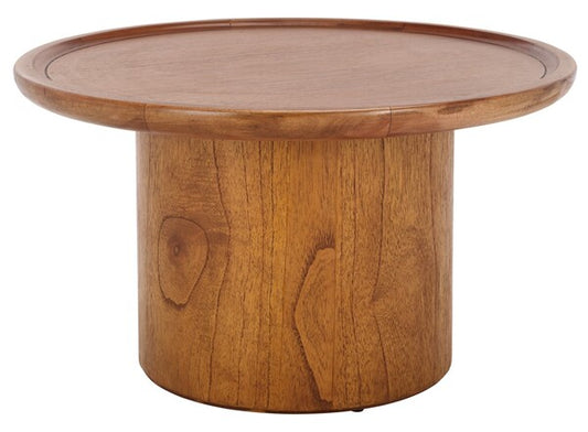 Devin Round Pedestal Coffee Table - Sophisticated & Timeless Living Room Accent