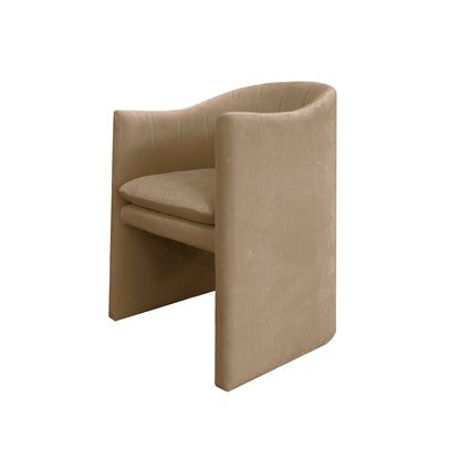 Modrest Danube - Sleek Modern Beige Fabric Dining Chair | Stylish & Versatile Seating