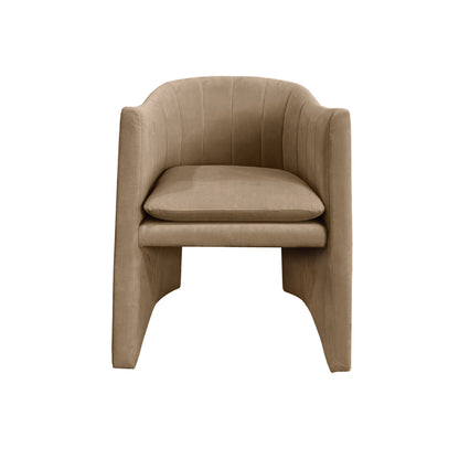 Modrest Danube - Sleek Modern Beige Fabric Dining Chair | Stylish & Versatile Seating