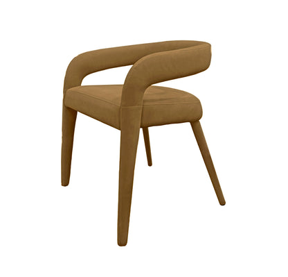Modrest Mundra Dining Chair – Modern Tan Fabric Design for Contemporary Dining