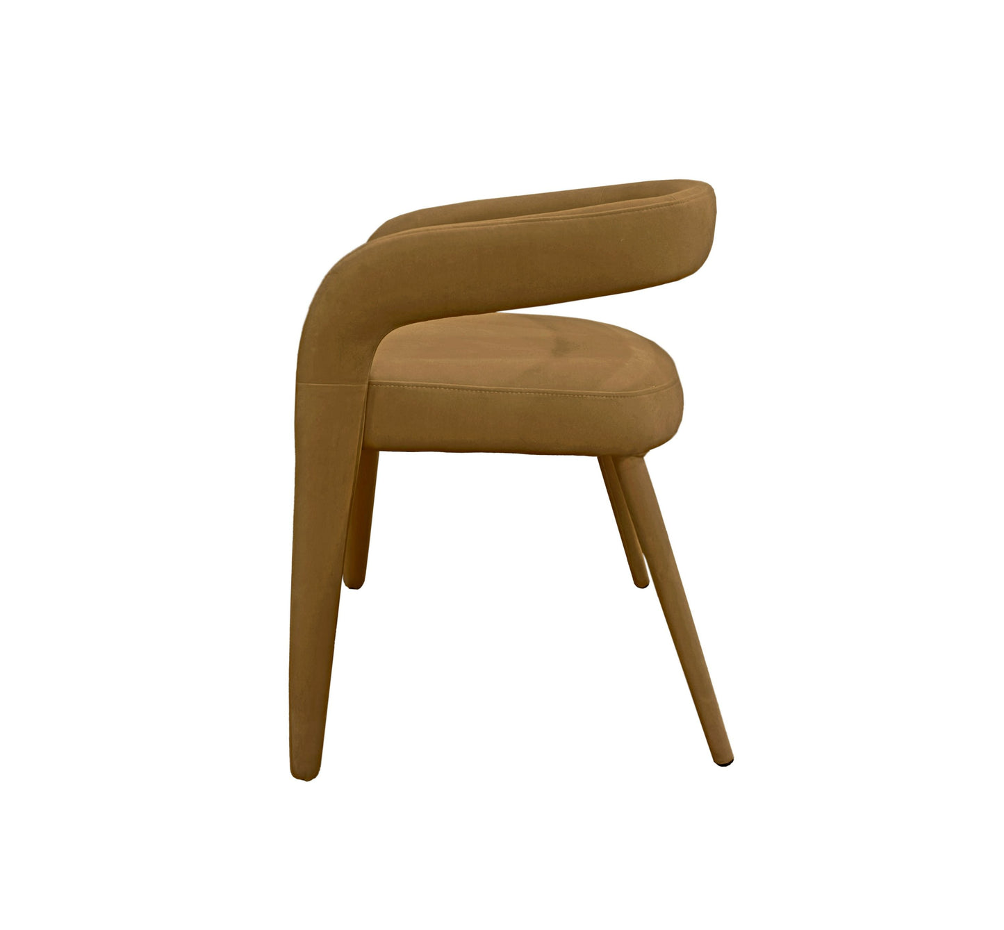 Modrest Mundra - Modern Tan Fabric Dining Chair