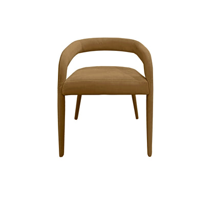 Modrest Mundra Dining Chair – Modern Tan Fabric Design for Contemporary Dining
