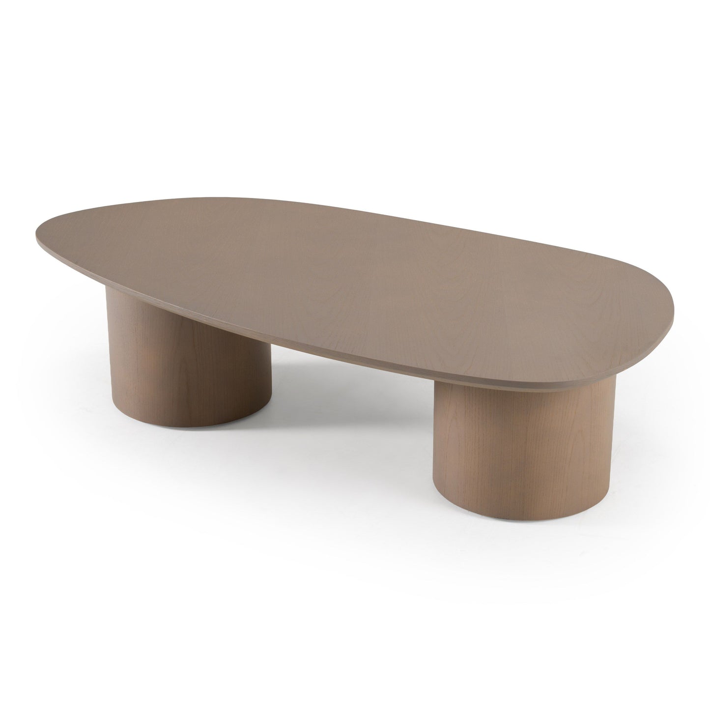 Modrest Connie Modern Nesting Coffee Table Set – White Oak Wood - Space-Saving Contemporary Design