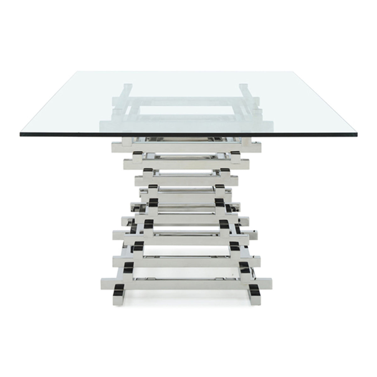 Crawford Rectangular Glass Dining Table