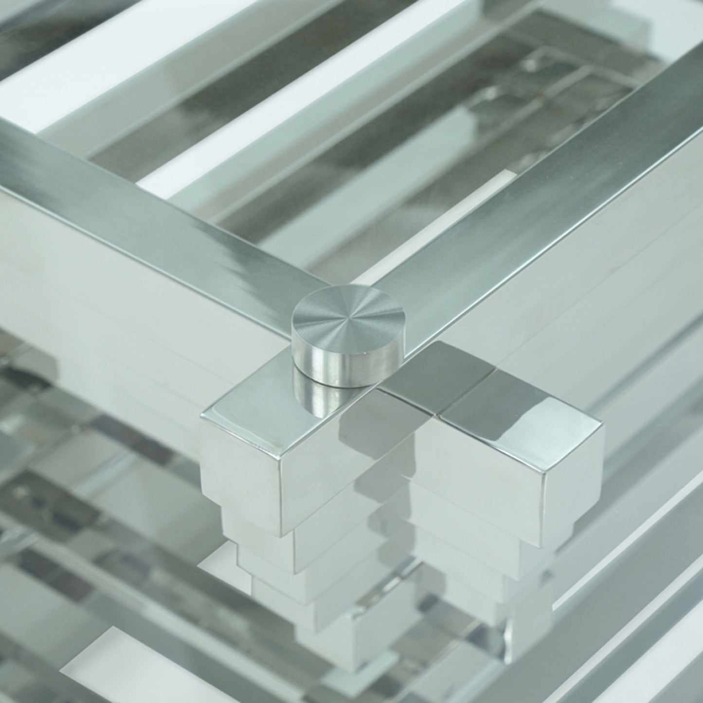 Crawford Rectangular Glass Dining Table