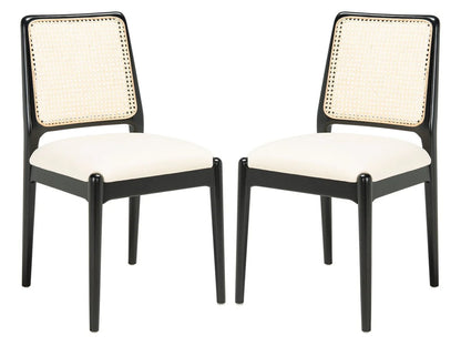 Reinhardt Rattan Dining Chair Set of 2 - Stylish and Durable Seating for a Chic Dining Experience