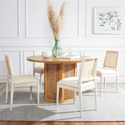 Reinhardt Rattan Dining Chair Set of 2 - Stylish and Durable Seating for a Chic Dining Experience