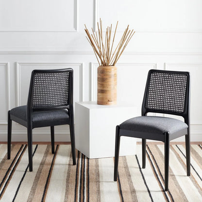 Reinhardt Rattan Dining Chair Set of 2 - Stylish and Durable Seating for a Chic Dining Experience