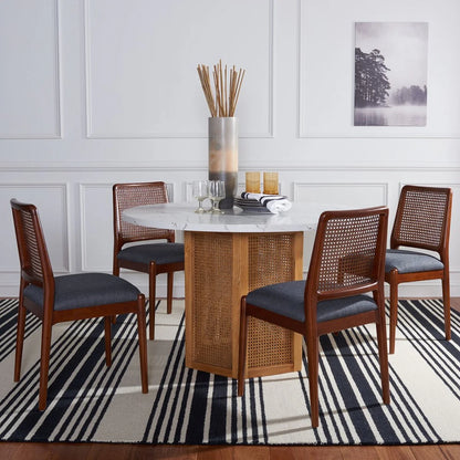 Reinhardt Rattan Dining Chair Set of 2 - Stylish and Durable Seating for a Chic Dining Experience