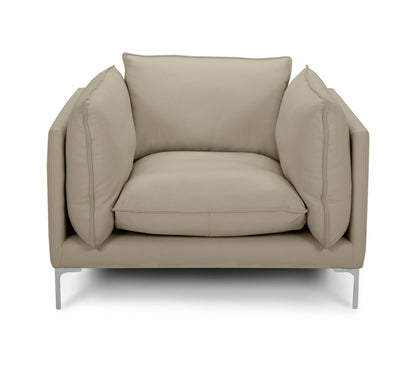 Divani Casa Harvest - Modern Taupe Full Leather Sofa Set