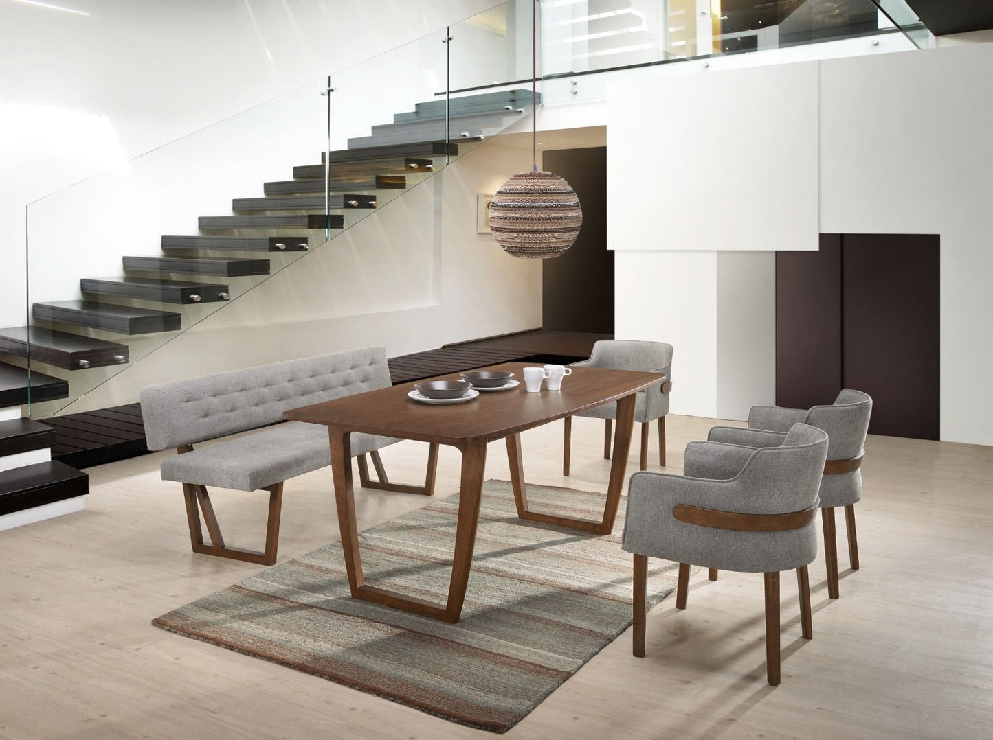 Jordan Walnut Dining Table