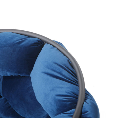 Debra Blue Velour Dining Chair