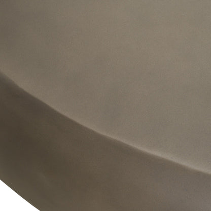 Denny Modern Grey Fiberform Large Oval Coffee Table