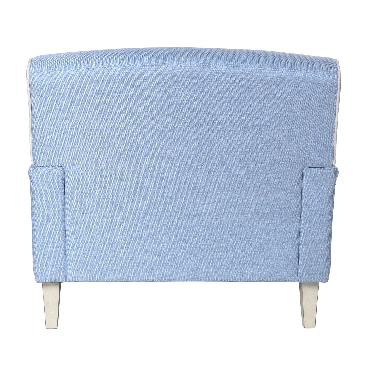 Dann Foley Lifestyle Baby Blue Upholstered Accent Chair on Casters