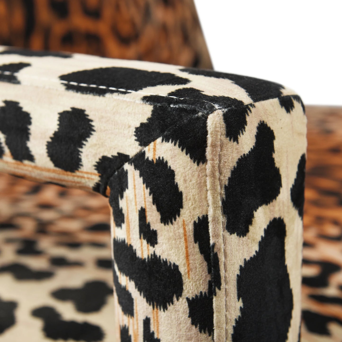 Dann Foley Lifestyle Lounge Chair Covered Cheetah Print Fabric