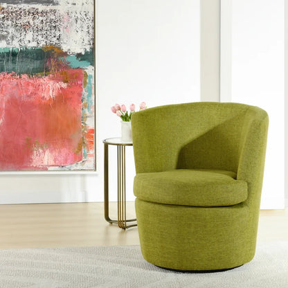 Modern Lemongrass Swivel Chair by Dann Foley – Stylish Living Room Seating