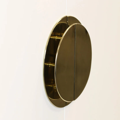 Ivory & Tarnished Silver Veneer on Mahogany Cabinet