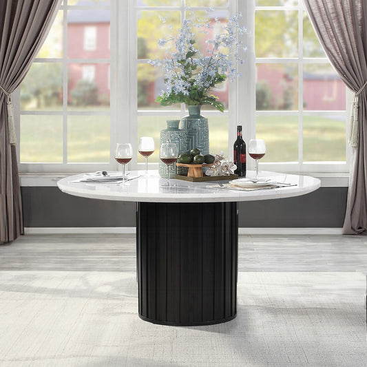 Jaramillo Round Dining Table W/Engineered Marble Top