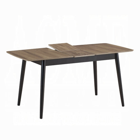 Lanae Natural & Black Finish Dining Table