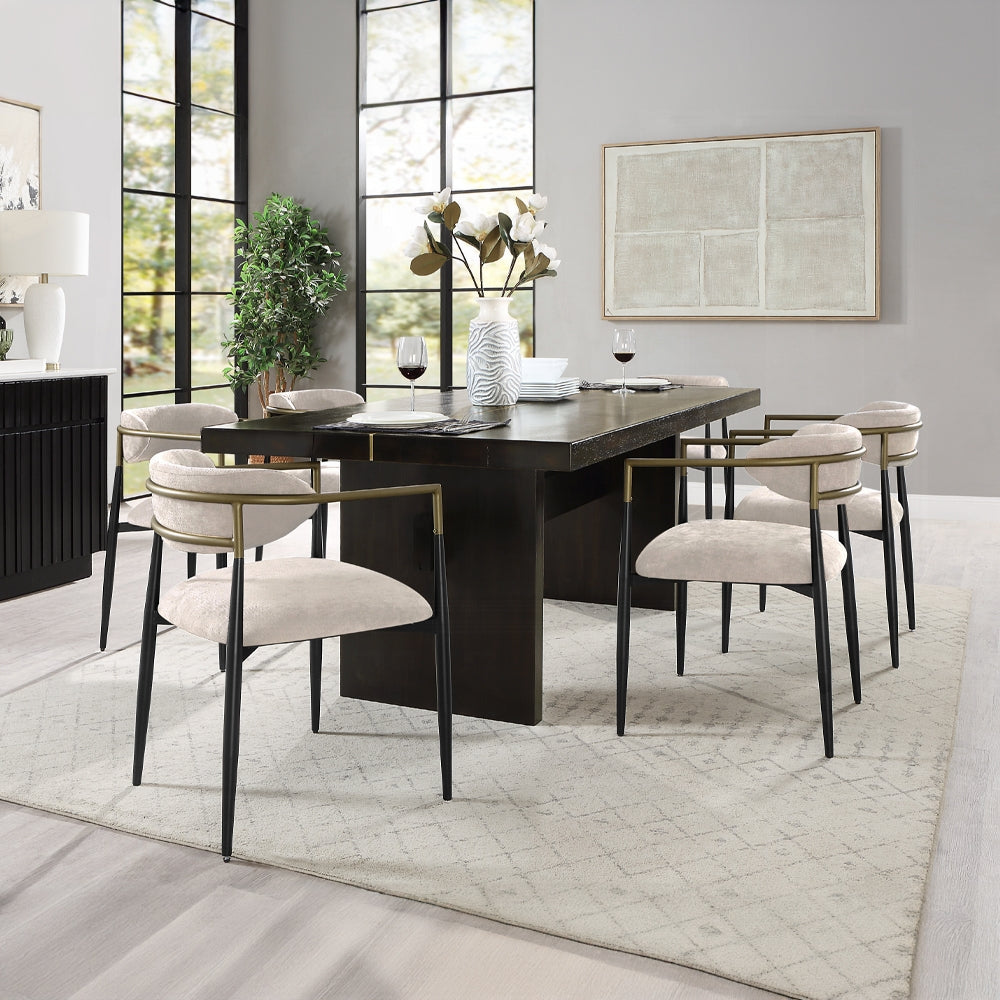 Jaramillo Black Finish Dining Table