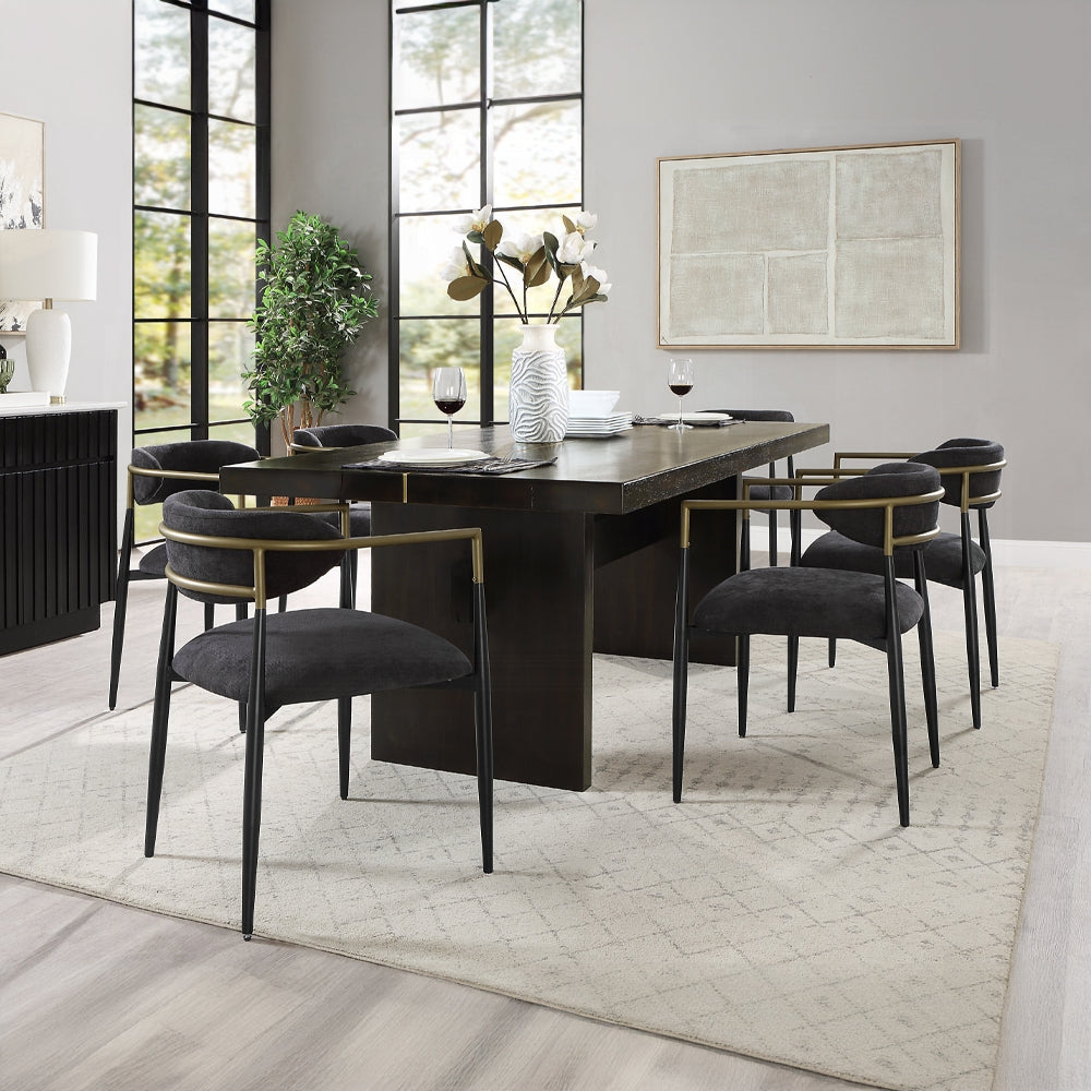 Jaramillo Black Finish Dining Table