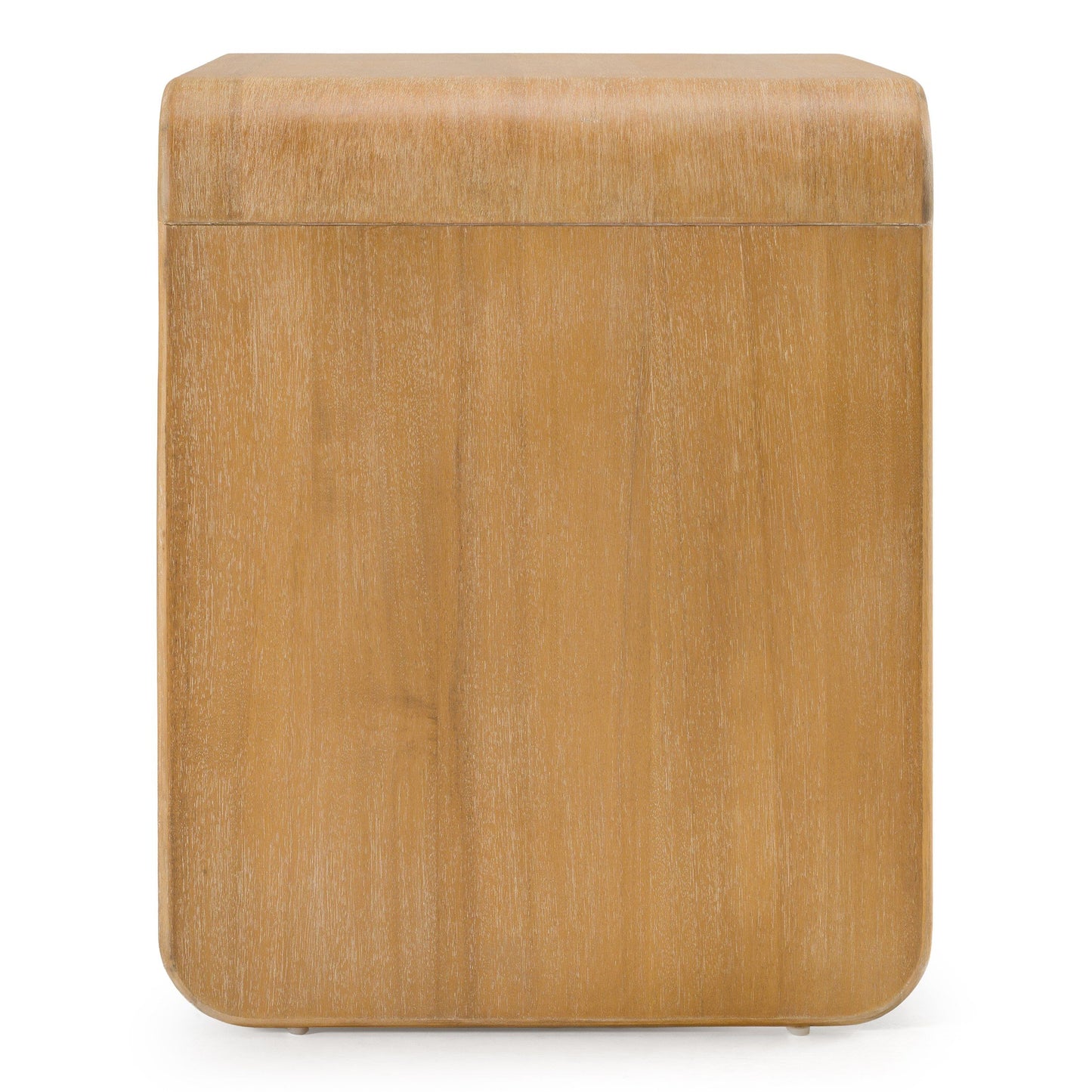 Modrest Dresden Modern 2-Drawer Nightstand – Natural Acacia Wood - Stylish Bedside Storage Table