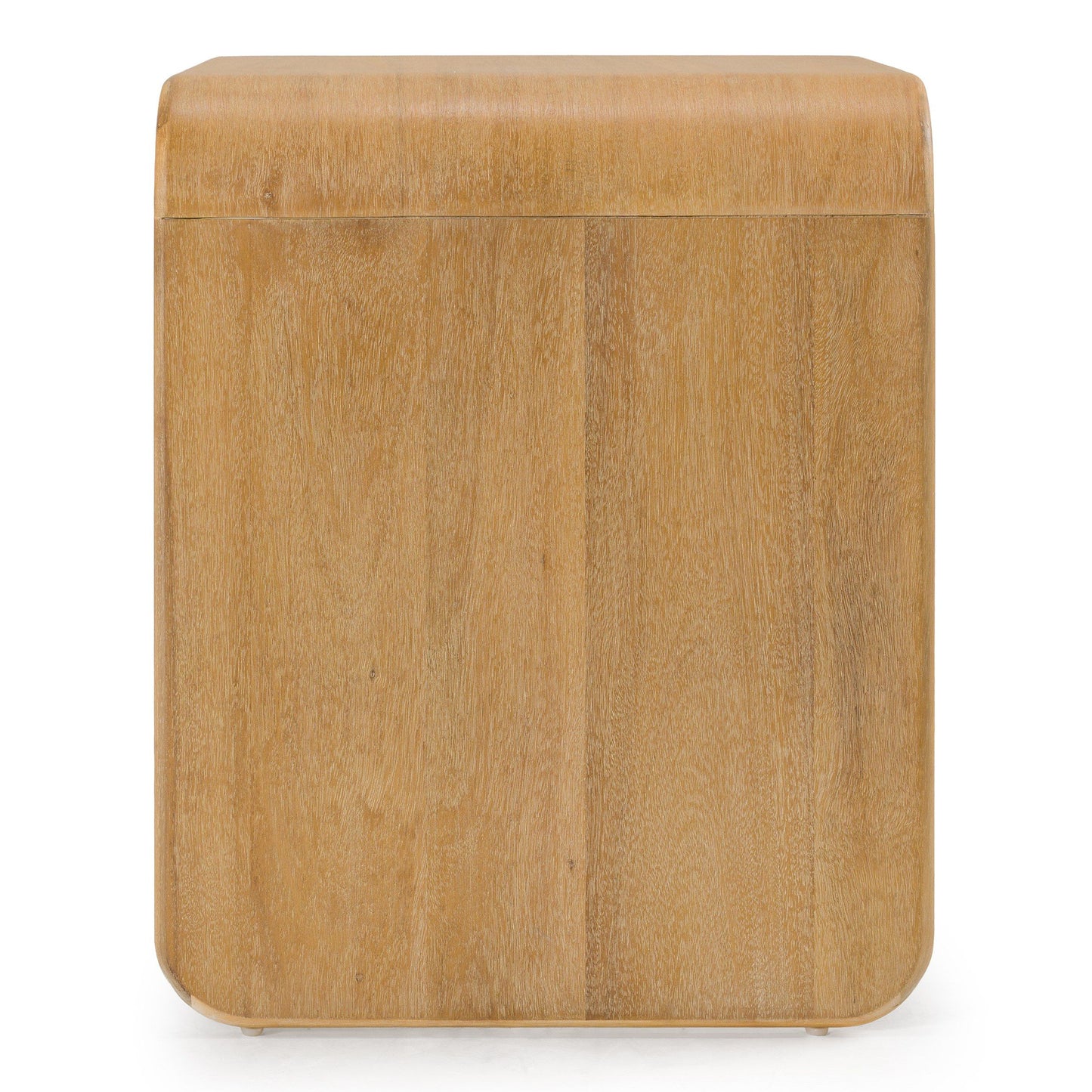 Modrest Dresden Modern 1-Drawer Nightstand – Natural Acacia Wood - Contemporary Bedside Table