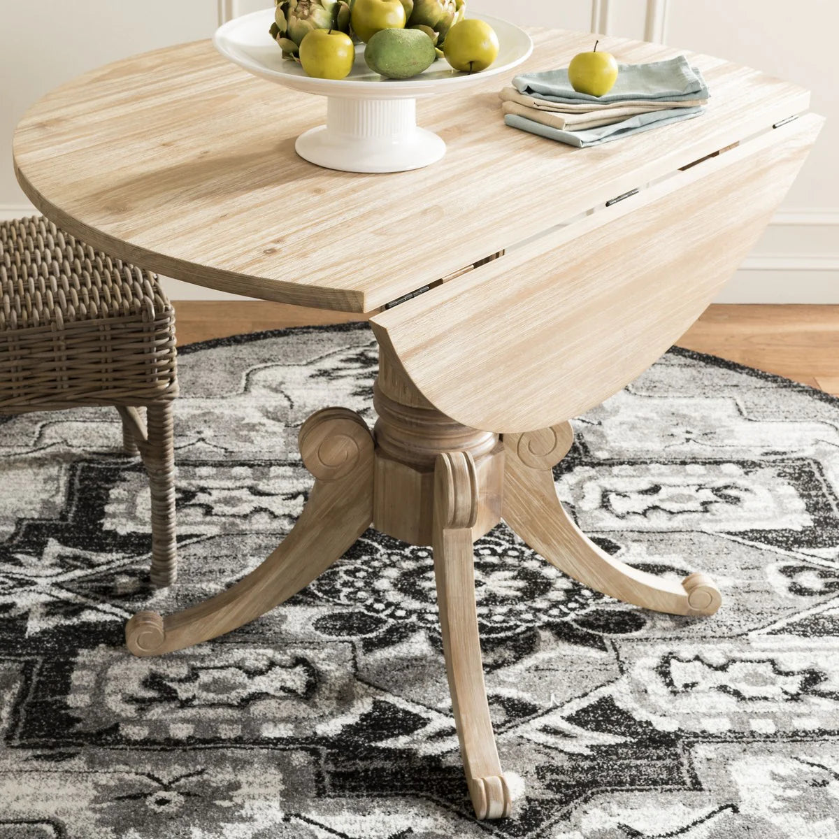 Forest Dining Table - Space-Saving Style with Drop Leaf Function