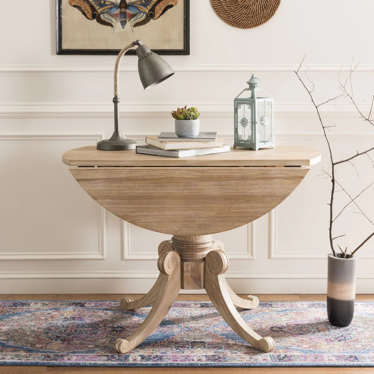 Forest Dining Table - Space-Saving Style with Drop Leaf Function
