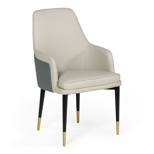 Duval White and Grey Dining Chair