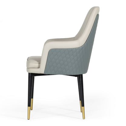 Duval White and Grey Dining Chair
