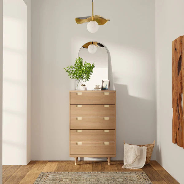 Easton Five Drawer Chest: Modern Storage with Sleek, Clean Lines