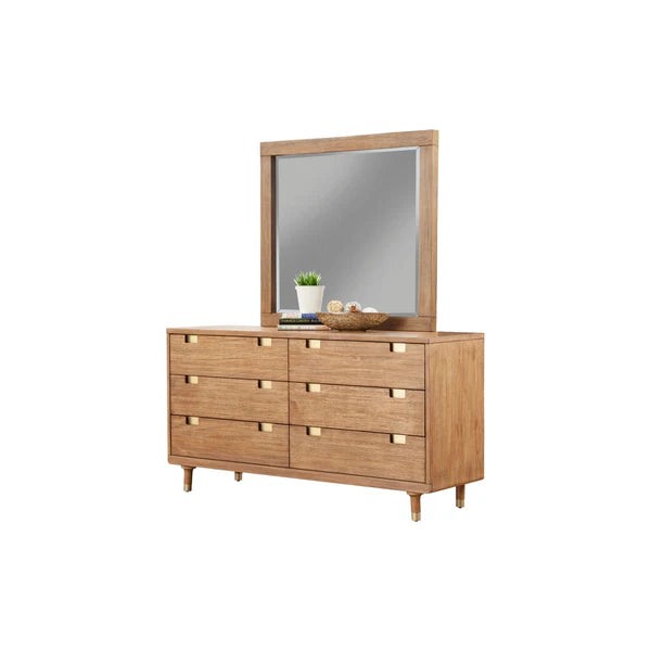 Easton Six Drawer Dresser: Modern Elegance with Ample Storage