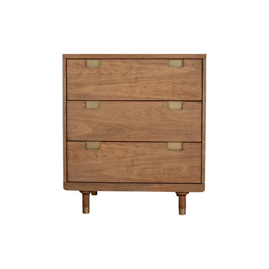 Easton Three Drawer Small Chest: Modern Storage in a Compact Design