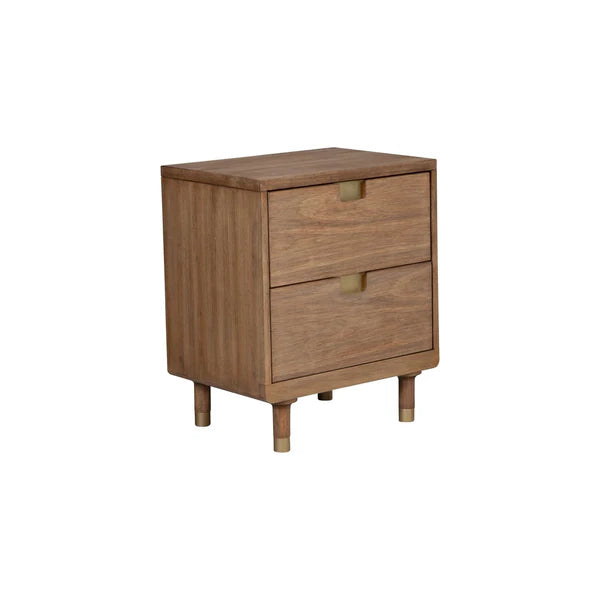 Easton Two Drawer Nightstand: Sleek and Functional Bedside Storage