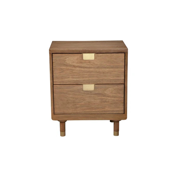 Easton Two Drawer Nightstand: Sleek and Functional Bedside Storage