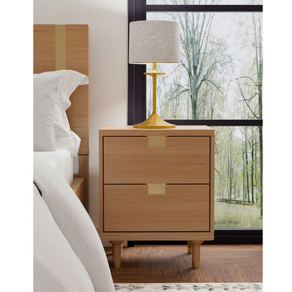 Easton Two Drawer Nightstand: Sleek and Functional Bedside Storage