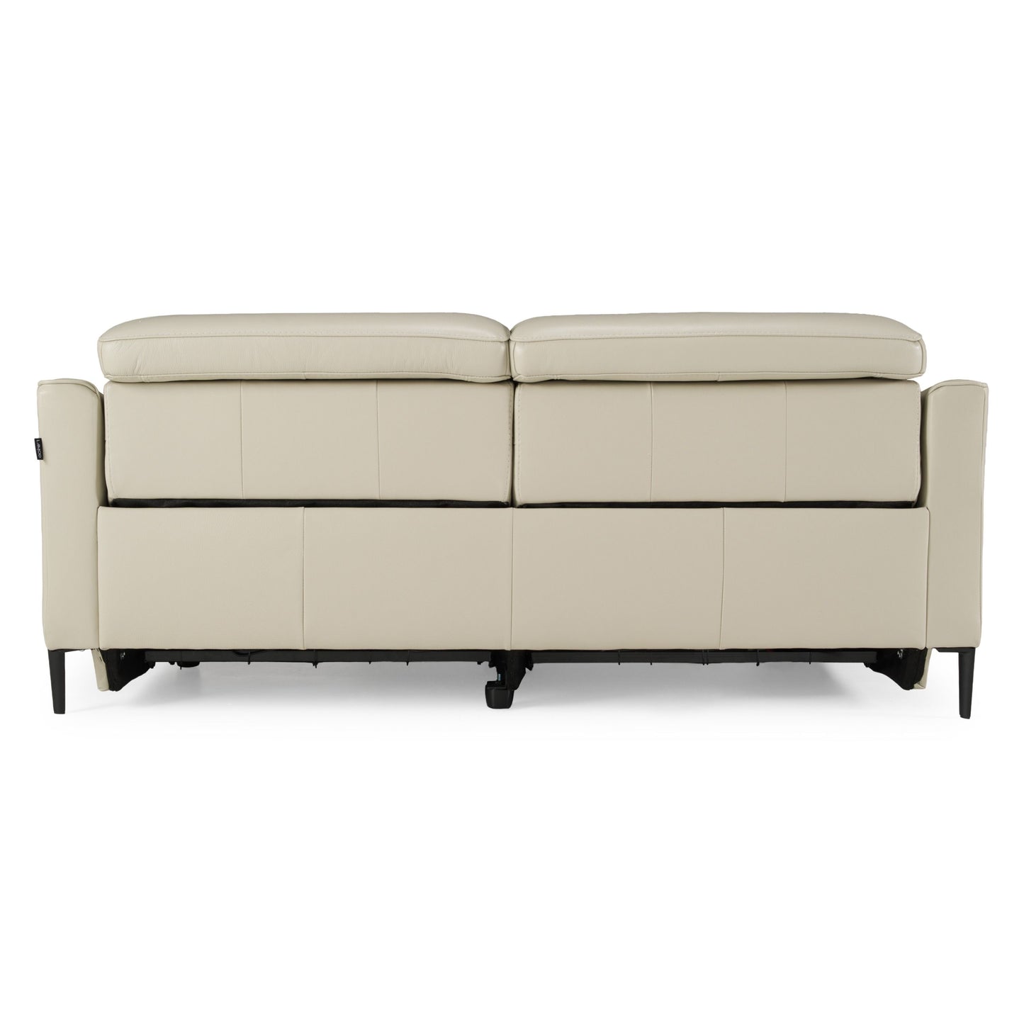 Eden Grey Leather Power Reclining Sofa