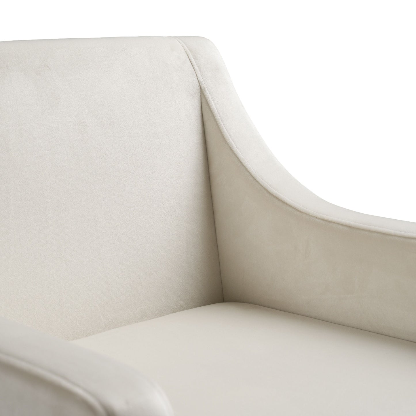 Elijah Beige and Copper Antique Brass Dining Chair