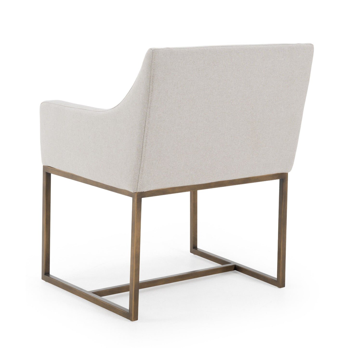 Elijah Grey and Copper Antique Brass Dining Chair
