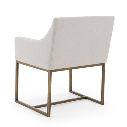 Elijah Grey and Copper Antique Brass Dining Chair