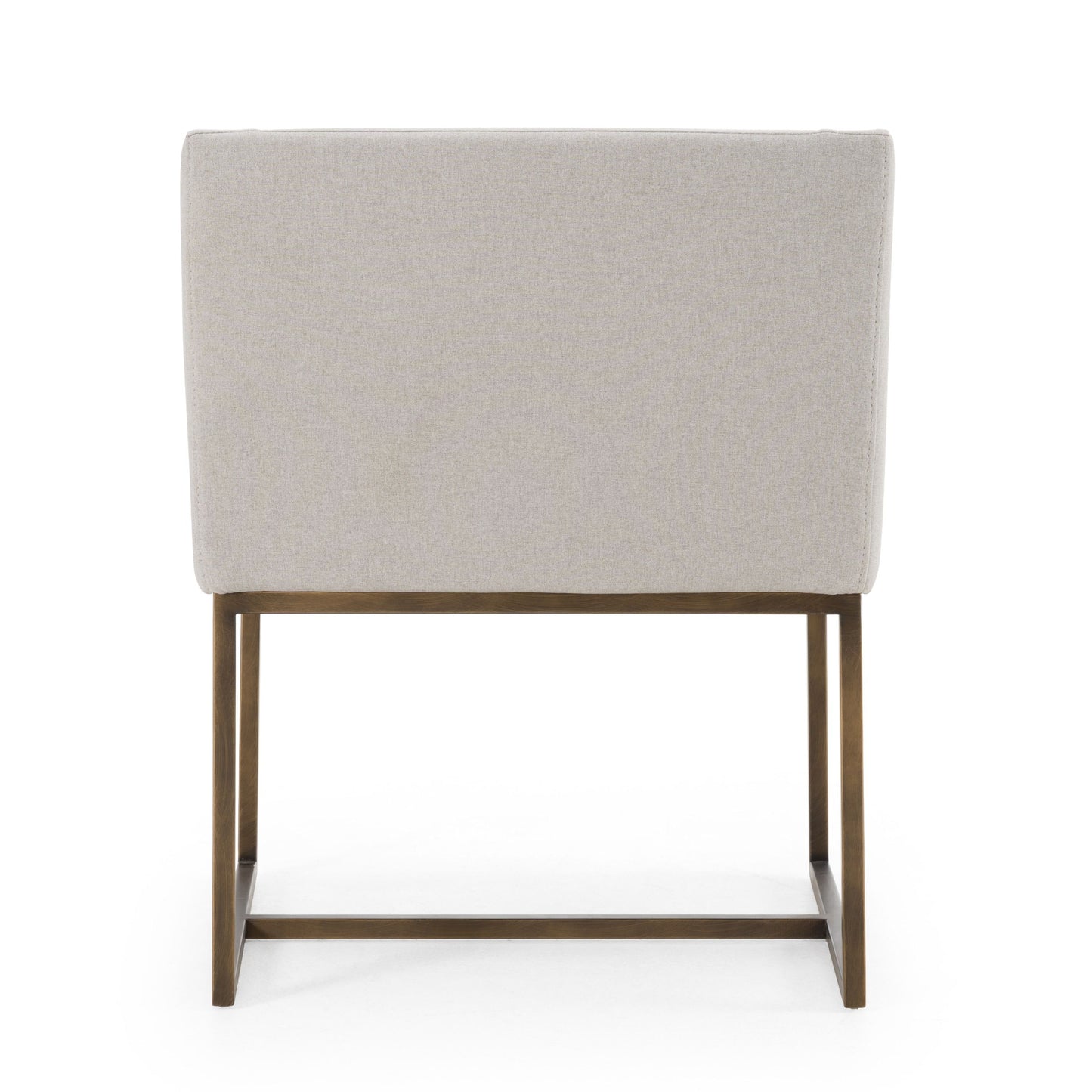 Elijah Grey and Copper Antique Brass Dining Chair