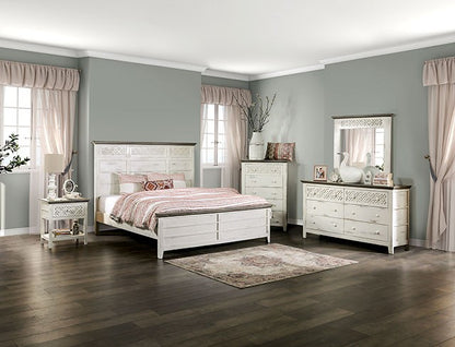 Myrtlemoore Rustic Vintage Ivory Bed