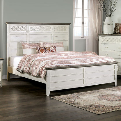 Myrtlemoore Rustic Vintage Ivory Bed