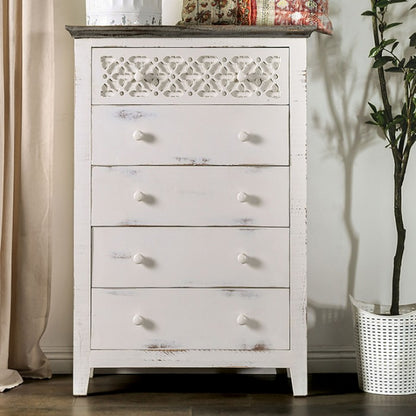 Myrtlemoore Rustic Vintage Ivory Chest